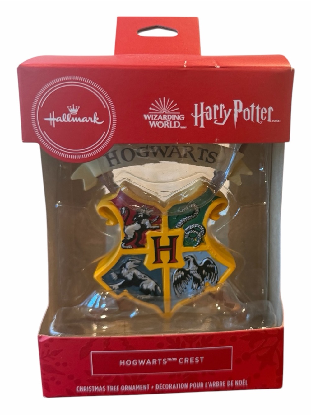 Hallmark Harry Potter Hogwarts Crest Christmas Tree Ornament Wizarding World NWT